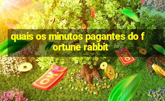 quais os minutos pagantes do fortune rabbit