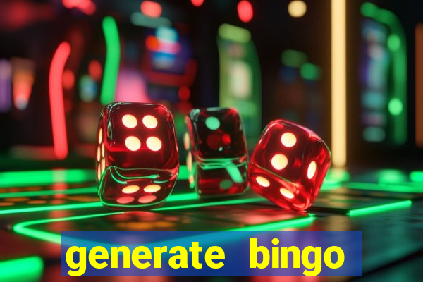 generate bingo cards with pictures