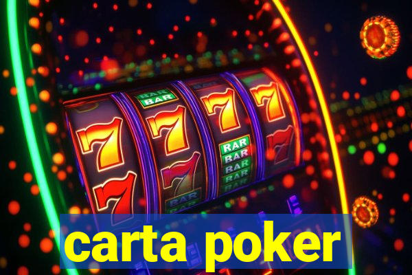 carta poker