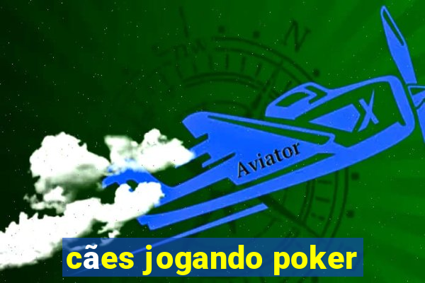 cães jogando poker