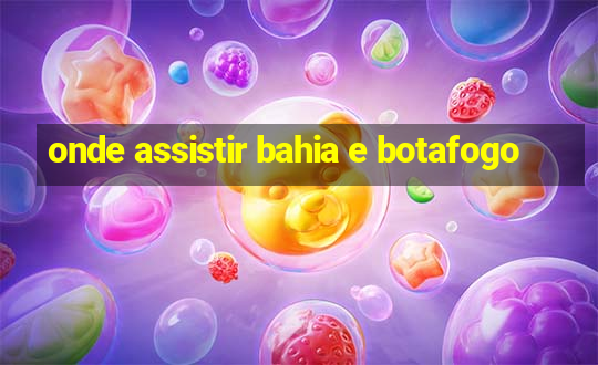 onde assistir bahia e botafogo