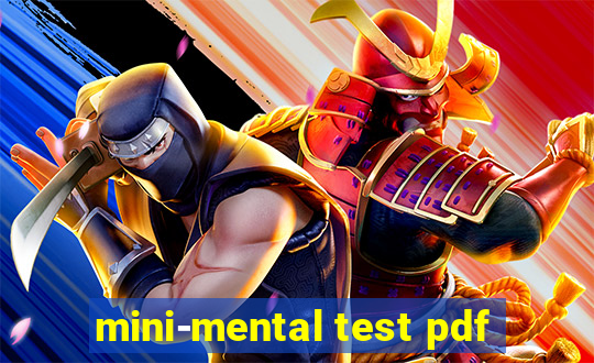 mini-mental test pdf