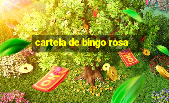 cartela de bingo rosa