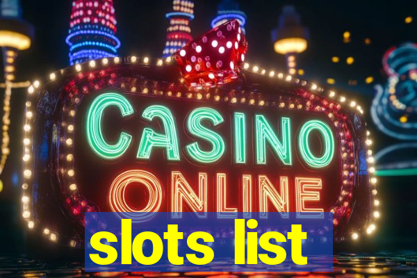 slots list