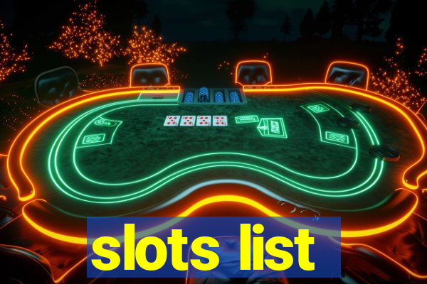 slots list