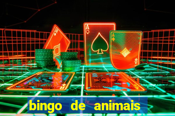 bingo de animais para educa??o infantil