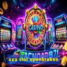 axa slot openbreken