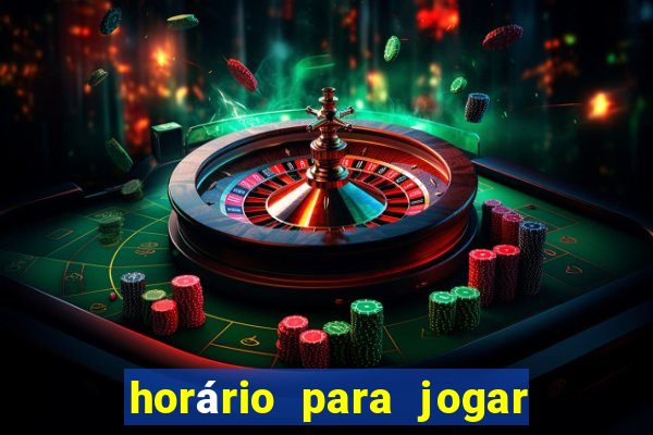 horário para jogar fortune tiger hoje