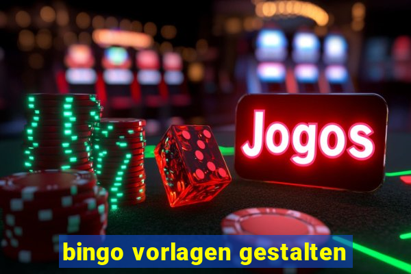 bingo vorlagen gestalten