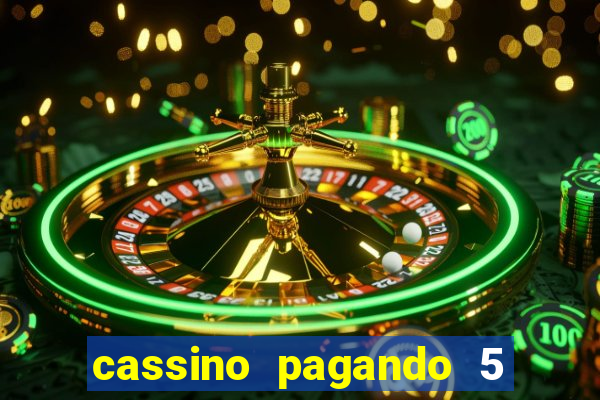 cassino pagando 5 reais no cadastro