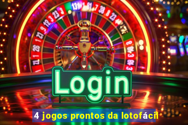 4 jogos prontos da lotofácil