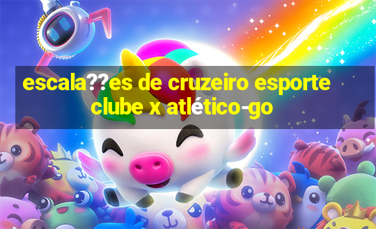 escala??es de cruzeiro esporte clube x atlético-go