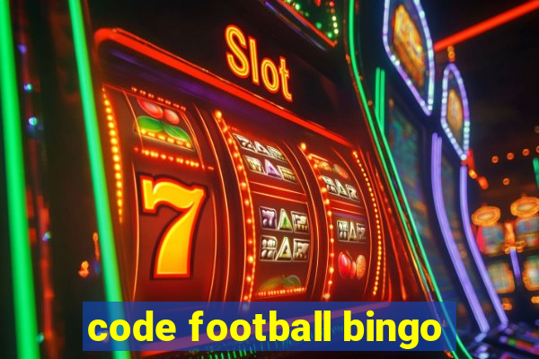 code football bingo