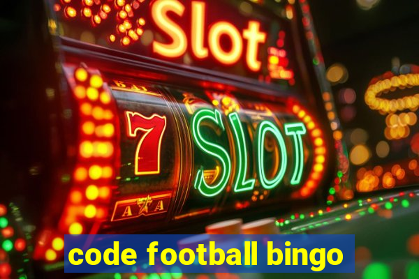 code football bingo