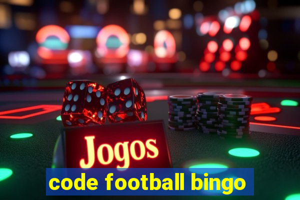 code football bingo