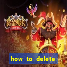 how to delete account in bingo plus