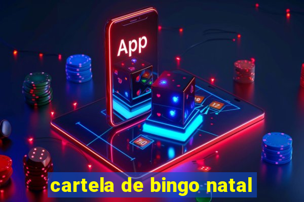 cartela de bingo natal