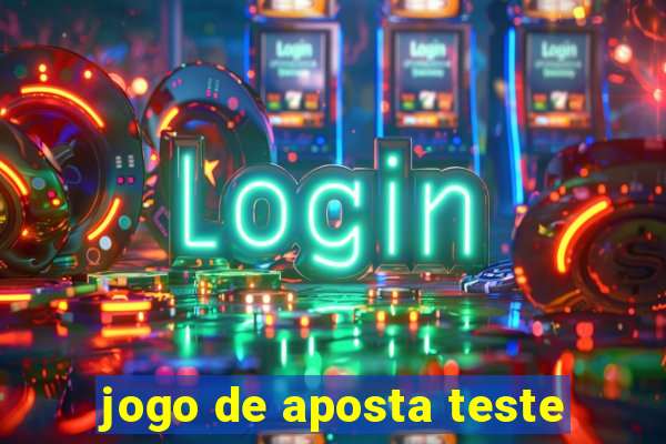 jogo de aposta teste