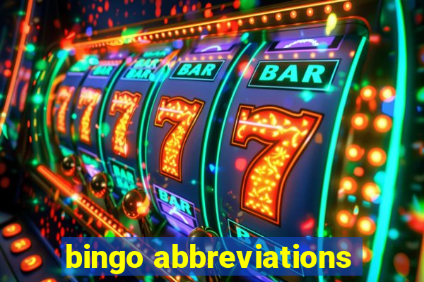 bingo abbreviations