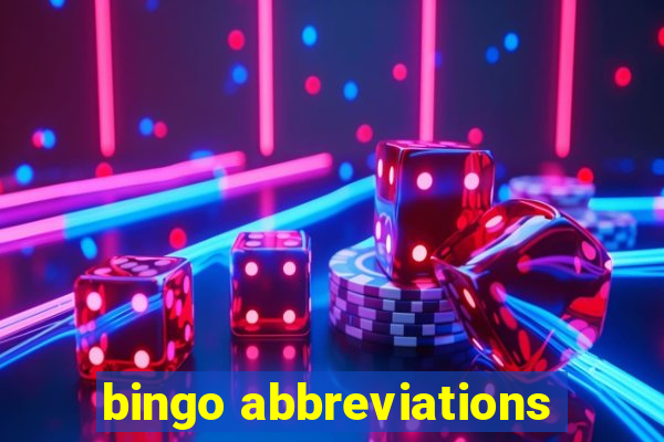 bingo abbreviations