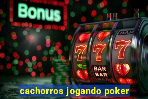 cachorros jogando poker