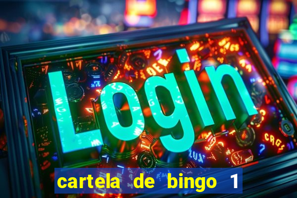 cartela de bingo 1 a 50