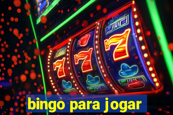 bingo para jogar