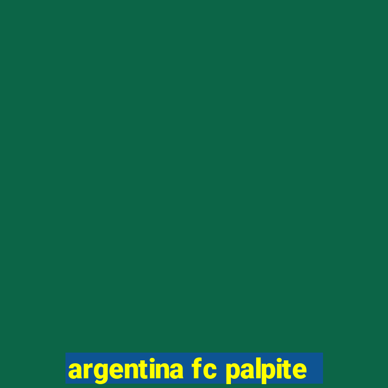 argentina fc palpite