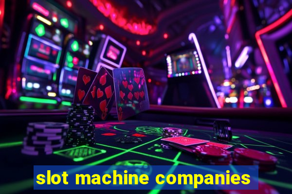 slot machine companies