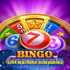 slot machine companies