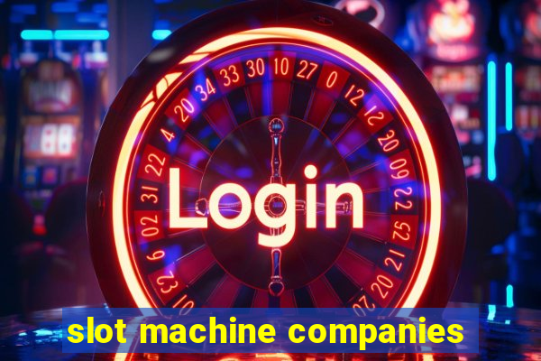 slot machine companies