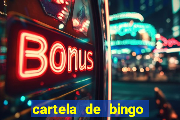 cartela de bingo para cha revela??o