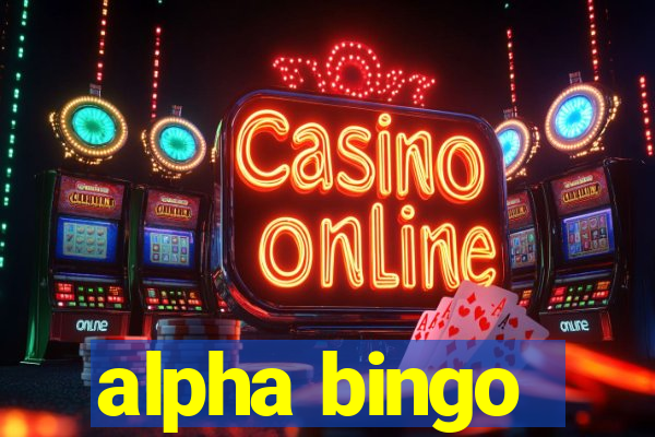 alpha bingo