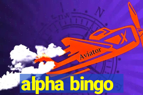 alpha bingo