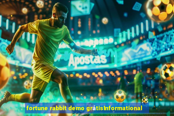 fortune rabbit demo grátisInformational