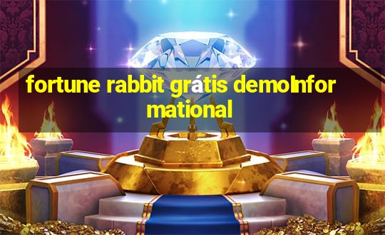 fortune rabbit grátis demoInformational