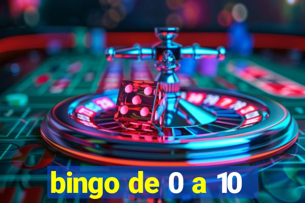 bingo de 0 a 10