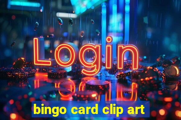 bingo card clip art