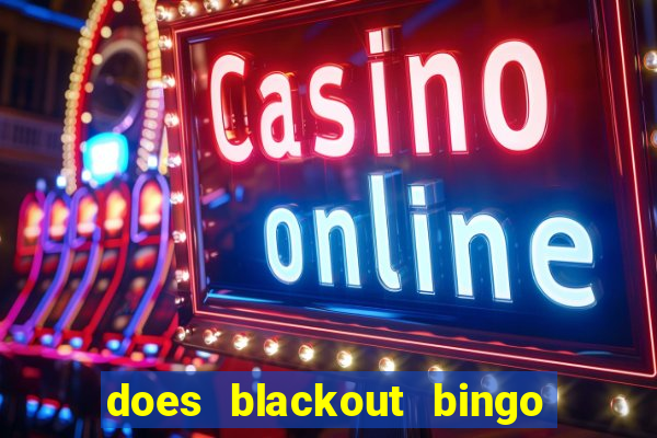 does blackout bingo really pay