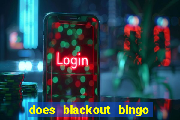 does blackout bingo really pay