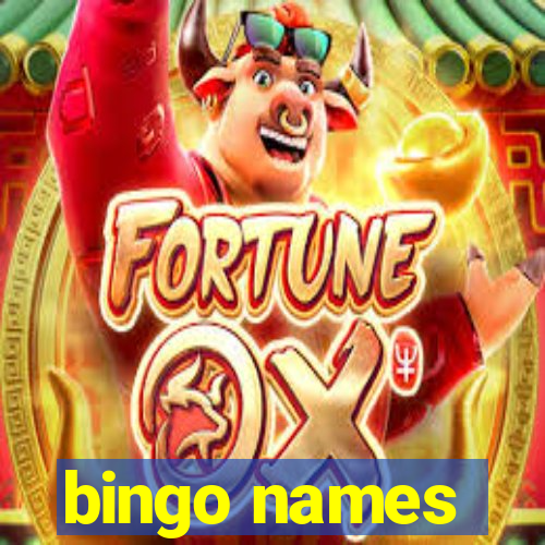 bingo names