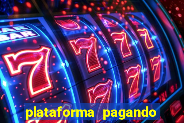 plataforma pagando fortune tiger