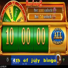 4th of july bingo cards printable free