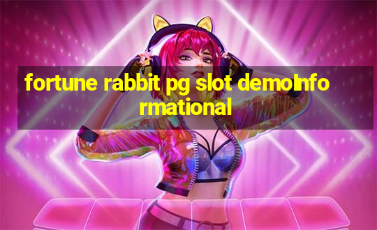 fortune rabbit pg slot demoInformational