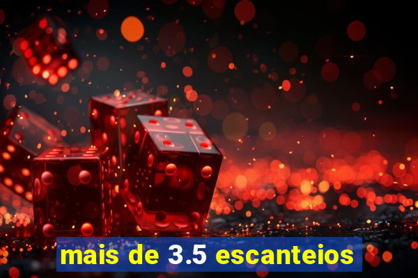 mais de 3.5 escanteios