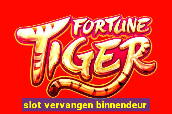 slot vervangen binnendeur