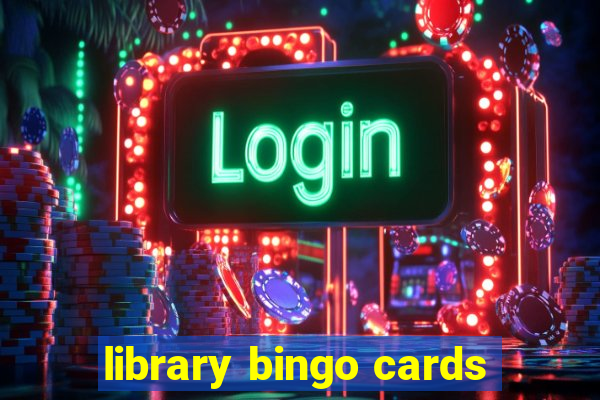 library bingo cards