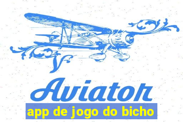 app de jogo do bicho