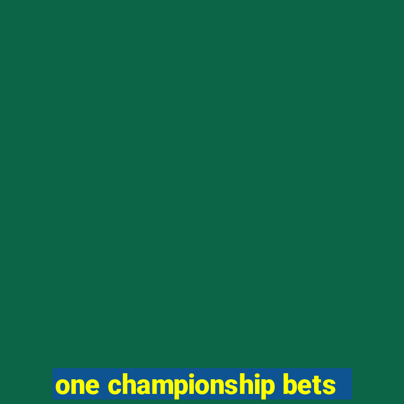 one championship bets