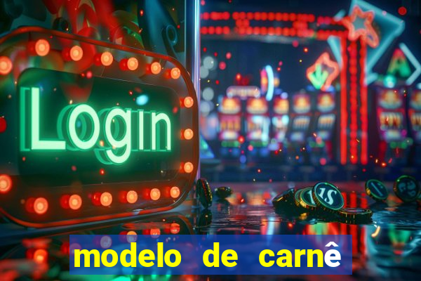 modelo de carnê de pagamento word